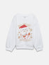 LC Waikiki Crew Neck Printed Long Sleeve Girl Sweatshirt